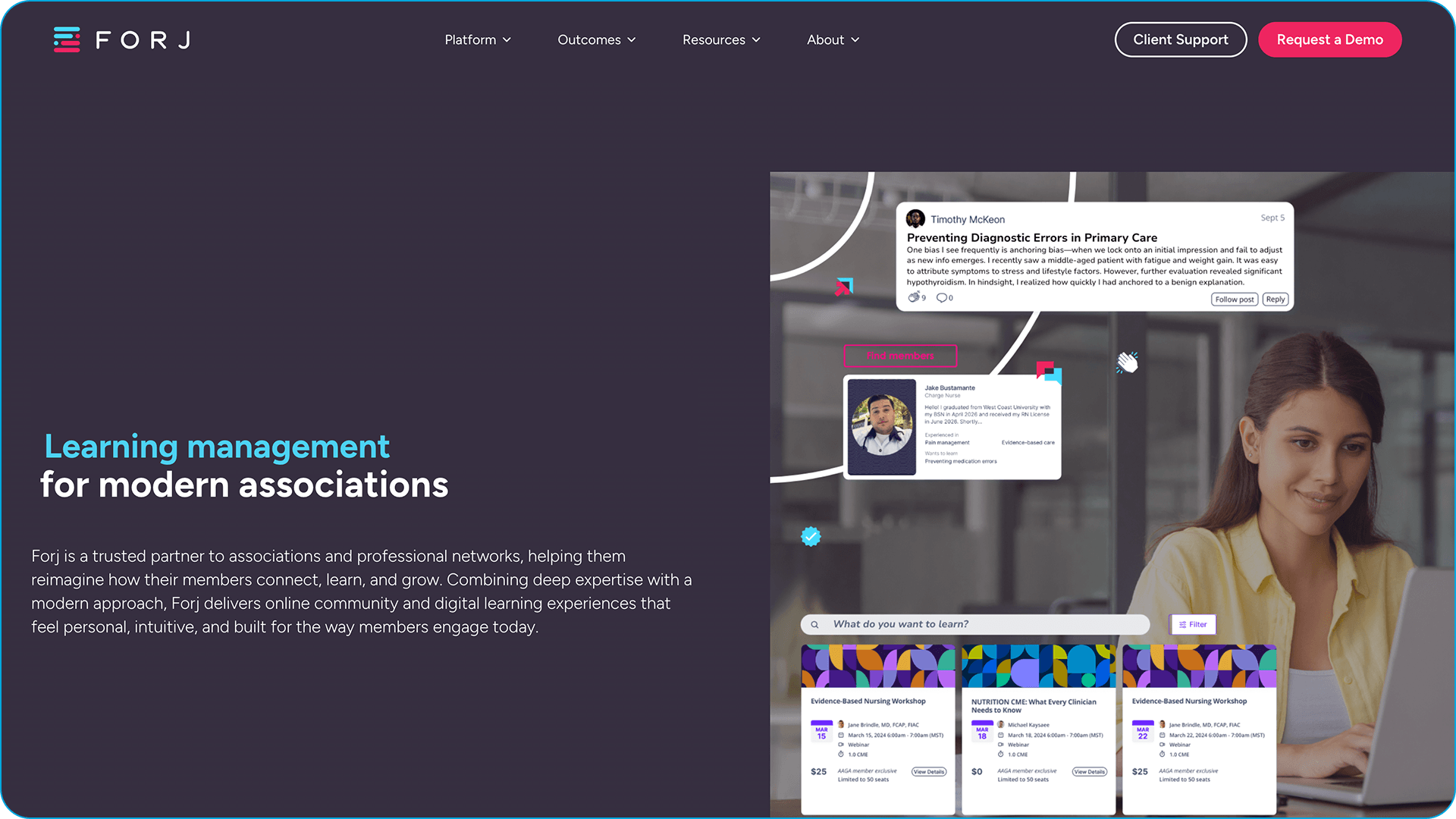 Forj's homepage