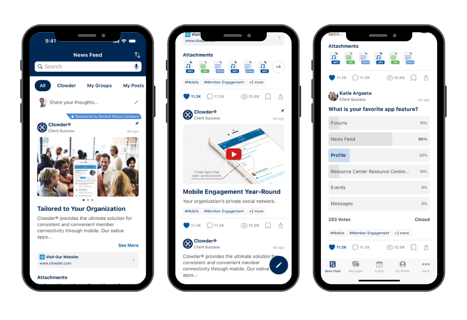 News feed refresh clowder