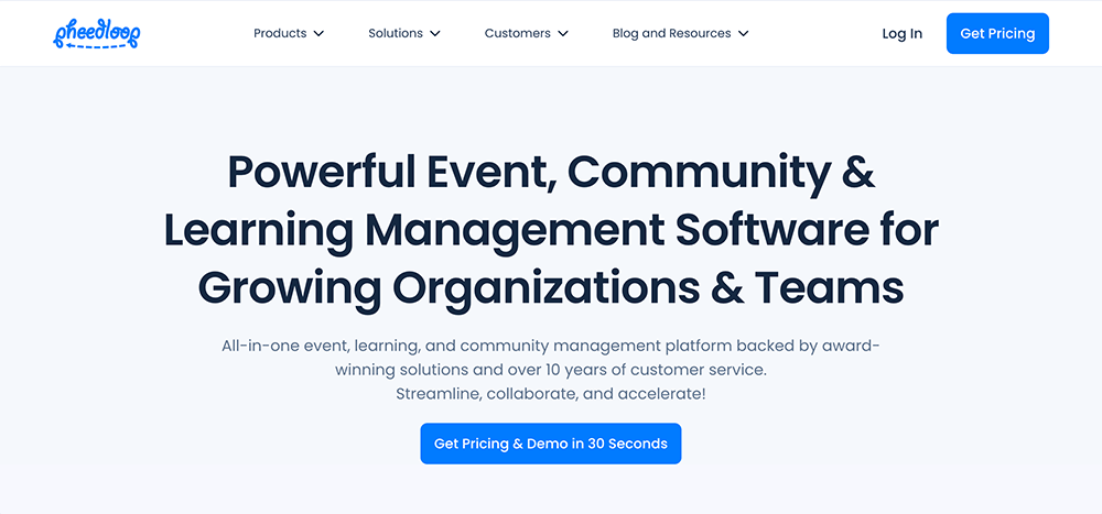 PheedLoop’s homepage.